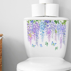 wallstickerbathroom, Bathroom, Flowers, Home