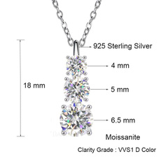 pendantsforwomen, 925 sterling silver necklace, moissanitejewelry, moissanitenecklace