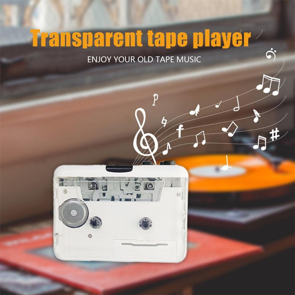 Cassette Player Full Transparent Shell Cassette To MP3 Format Tape Player English Listening Tape