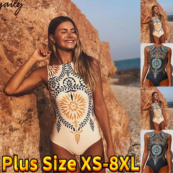 Women's Loose Personality Comfortable Beachwear Simple Fresh Classy Lady  Bikini Daily High neck one-piece swimsuit Ladies Swimming Suits One Piece