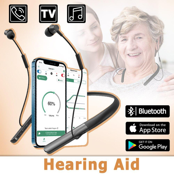 Bluetooth Rechargeable Hearing Amplifier and Aids with App control