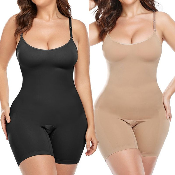Women Seamless Bodysuit Tops Tummy Control Slimming Shapewear Full