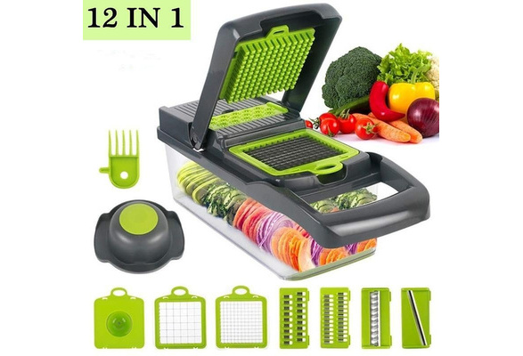 12 in 1 Vegetable Cutter Slicer Chopper with Basket