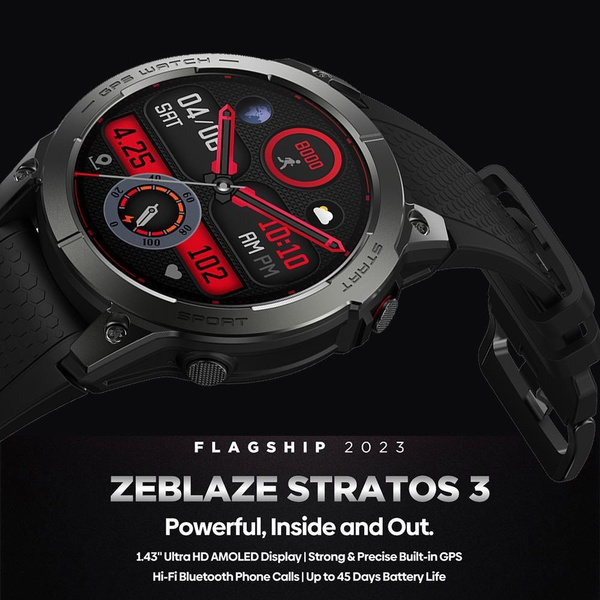 Zeblaze GTS Smart Watch 1.54 inch Screen 7x24h Heart Rate Monitor