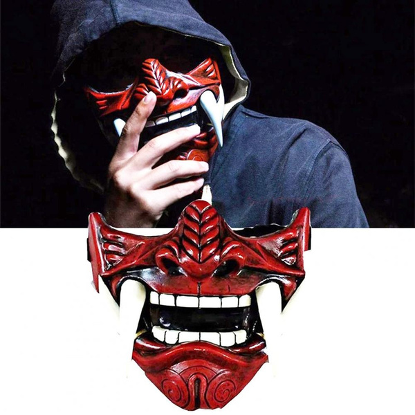 Halloween!Máscara japonesa Hannya De-mon Oni Sam-urai NOH Kabuki Prajna