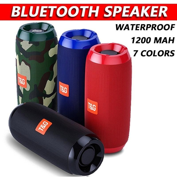 Portable Waterproof Outdoor Speaker with BassColumn Support, USB