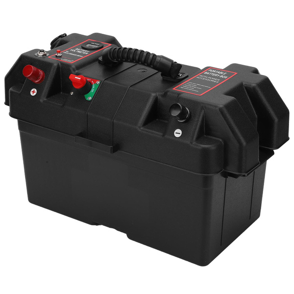 Outdoor Car Battery Box, 100Ah PP Pressure‑Resistant Battery Box with