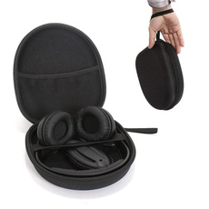 Box, Headset, earphonecase, blackgreyearphonebag