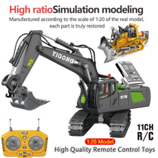 Boy, Toy, Remote, radiocontrolexcavator