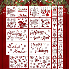 Decor, stencil, Door, Christmas
