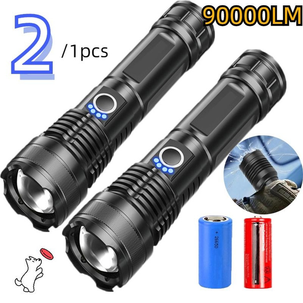 Super Bright T6 LED Flashlight USB Rechargeable Waterproof COB