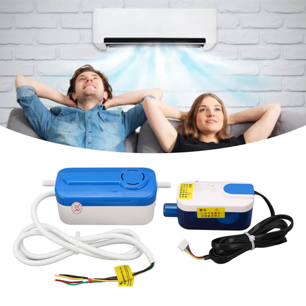HVAC Condensate Pump, 24 L/h, Fully Automatic AC Condensate Removal Pump, 32.8 Feet Maximum Stroke, Air Conditioning Drain Pump With 0.07 L Water Tank