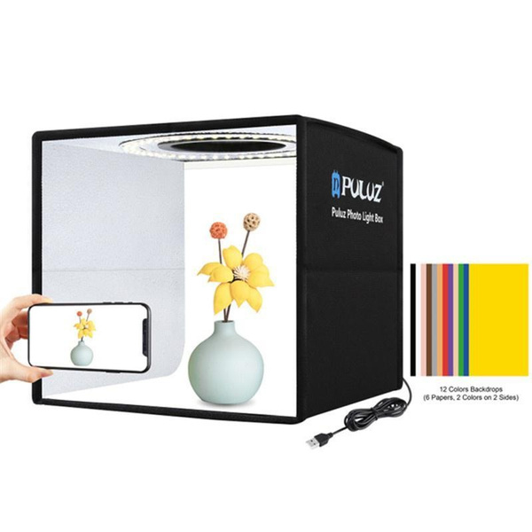 New 25cm LED Photo Lightbox Folding Portable Photo Studio Light Box