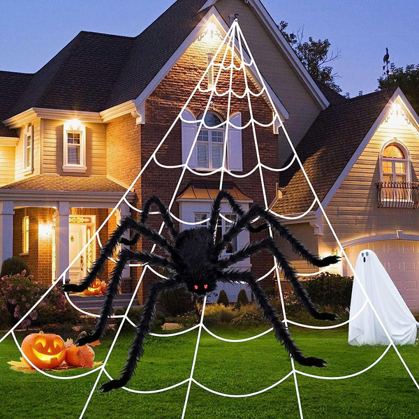 Halloween Decorations Outdoor 200 Triangular Spider Web 47 Giant