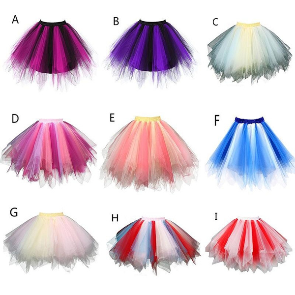 Plus Size Colorful Tulle Short Wedding Petticoats For Vintage Bridal Plus Size Colorful Tulle Short Wedding Petticoats For Vintage Bridal