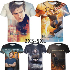 Summer, macgyvertshirt, Printed T Shirts, Graphic T-Shirt