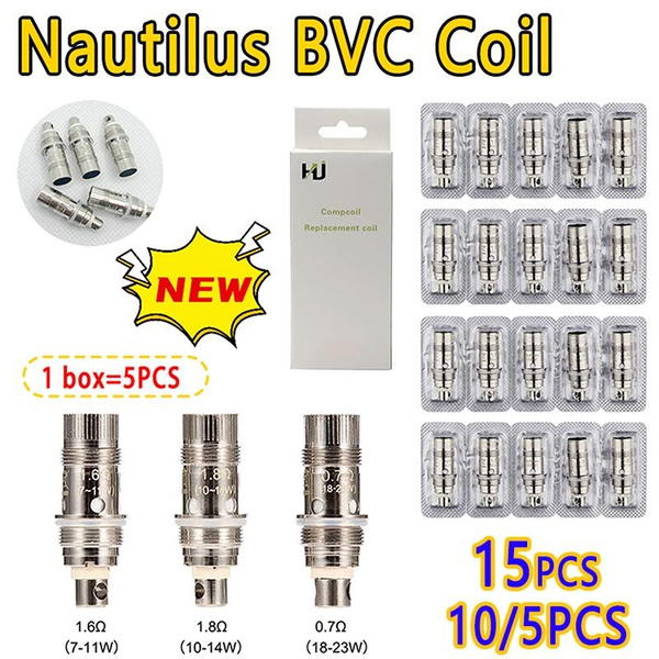 5/10/15PCS Nautilus BVC Coil 0.7ohm 1.6ohm 1.8ohm Bottom Vertical Coils ...