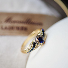 Blues, goldringsforwomen, wedding ring, Blue Sapphire