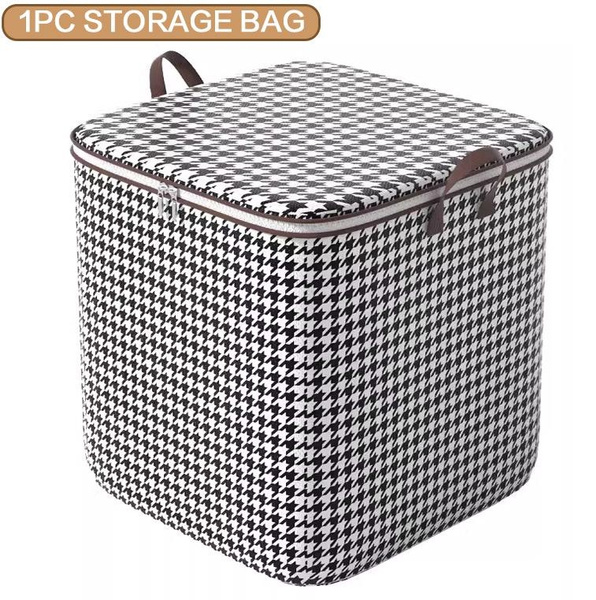 1PC Blanket Storage Bags with Zipper, Foldable Comforter Storage Bag, Large Organizers for ...