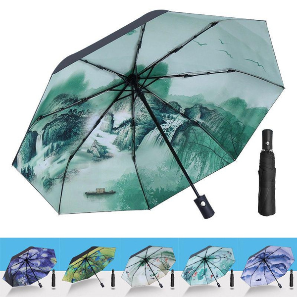 Traditional Weatherwear/AUTMATICFOLDINGUMBRELLA BLACK