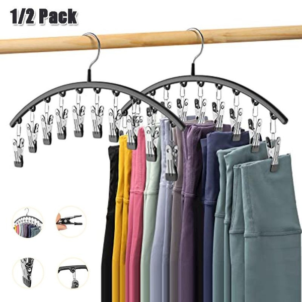 1/2 Pack Legging Organizer for Closet Metal Yoga Pants Hangers Hangers