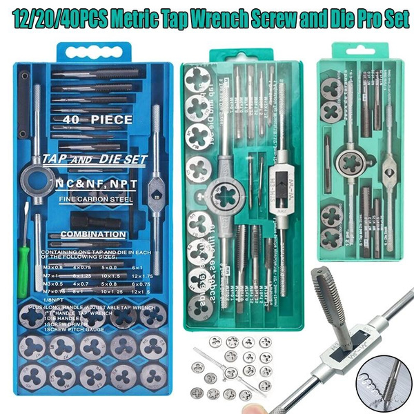 Metric 45pc Large Tap And Die Set Rethreading / Rethreader Tool M6 To - View #10