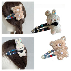 cartoonrabbithairclip, Clip, rabbitshapehairbarrette, girlshairclip