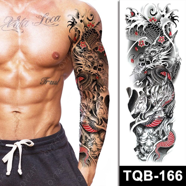 Brats N Beauty® 8 Pair Art Arm Fake Tattoo Sleeves Cover For Unisex Party  Cool Man Woman Fashion Tattoos & Body Art Temporary Waterproof Sunscreen  Nylon Kit : Amazon.in: Beauty