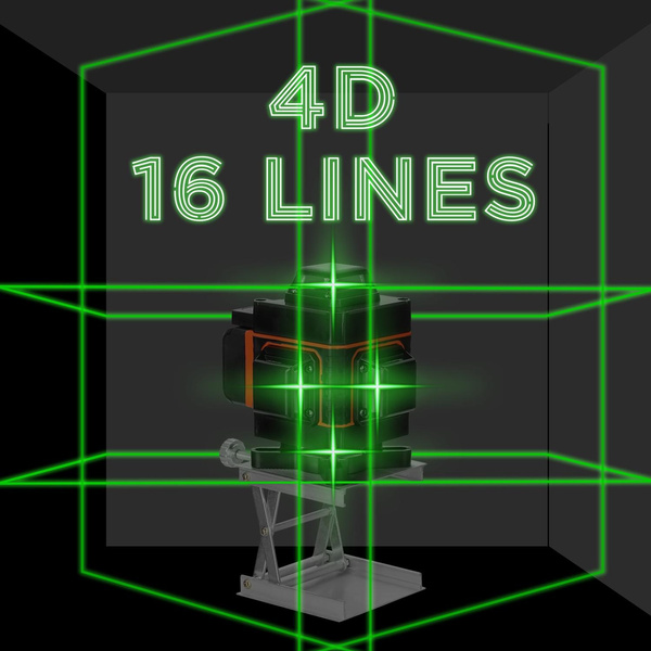 Multifunctional 16 Lines Laser Level Tool Vertical Horizontal - 3
