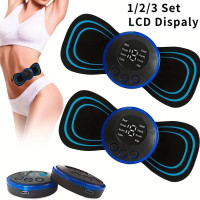 LCD Display Neck Massager USB Charging Massager Electric Neck Massage EMS  Cervical Vertebra Massage Patch for Muscle Pain Relief