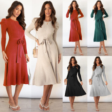 Mini, Fashion, Autumn Dress, Long Sleeve