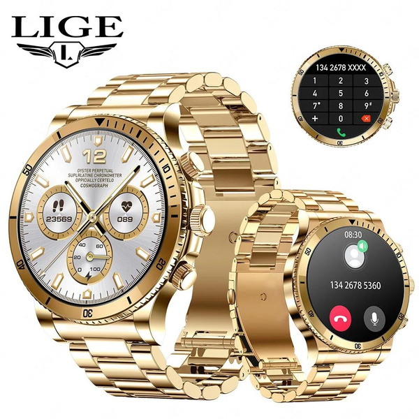 LIGE AI Voice Control Smart Watch Men Outdoor Sport Fitness