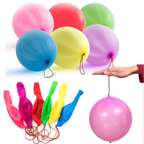 10pcs Large Punch Balloons Party Favors Kids Big Punching Ball Latex