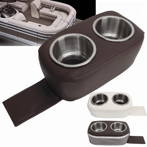 Pontoon Double Drink Holder, Mobile Pontoon Cup Holder Boat Cup Holder