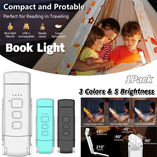 Portable LED Book Light Rechargeable Reading Light Eye Care Lamp