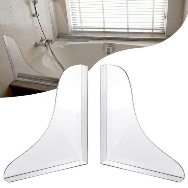 2PCS shower door guard Bath Tub Shower Corner Water Guard Anti