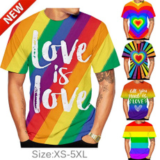 Mens T Shirt, Fashion, rainbow, summer t-shirts