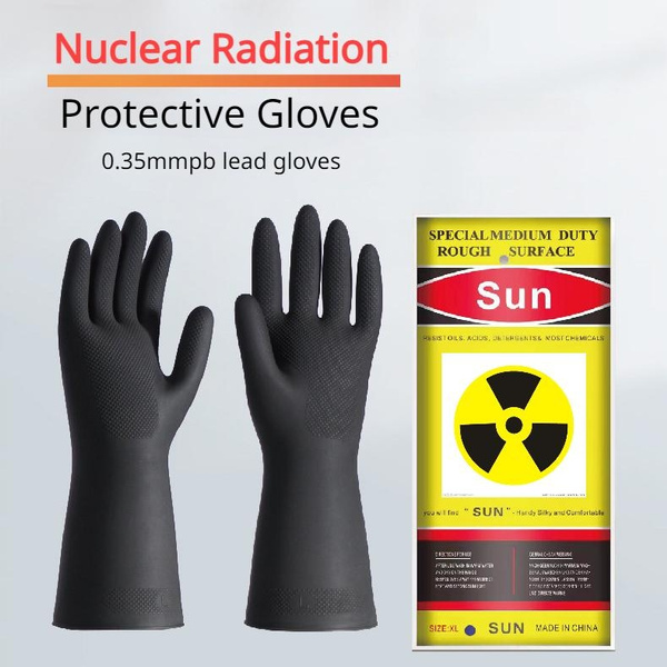 Genuine Nuclear Radiation Protective Lead Rubber Gloves X-ray ...