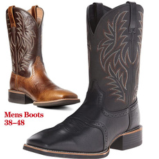 midcalfboot, knightboot, Cowboy, leather