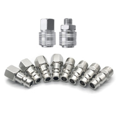 Steel, quickreleaseconnector, forcompressor, airlinehosefitting