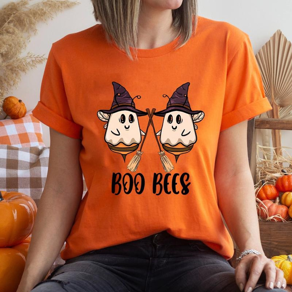 funny-halloween-bee-pattern-printed-t-shirt-for-men-and-women