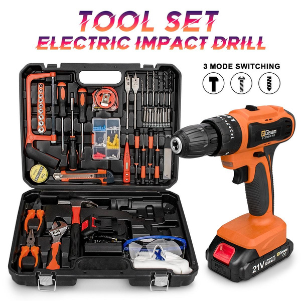 [with 2 Battery&Drill Bits] Professional Electric Cordless Screwdriver ...