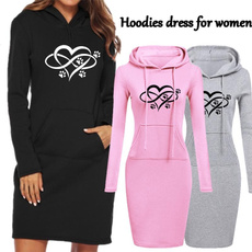 hoodie womens, Polyester, hooded, Sleeve