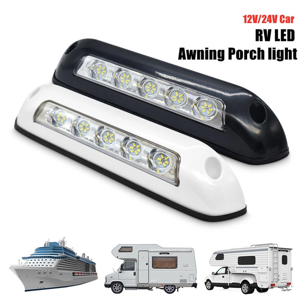 12V/24V RV LED Awning Porch Light Waterproof Motorhome Caravan Interior Wall Lamps Light Bar RV