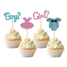 Boy, Shower, gender, cupcake