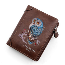Owl, coinpocke, Fashion, leather