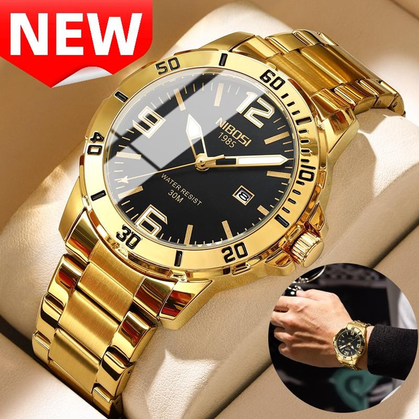 NIBOSI New Fashion Watch Men Luxury Brand Business Luminous Waterproof ...