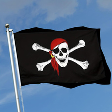 Polyester, pirateflag, bannersampaccessorie, skull