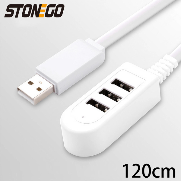 STONEGO 1PC 3-Port USB Hub with Built-in Cable, Portable Data Hub Extender  with Charging Power Port, Compatible with Charging Devices, Game  Controllers, Computers, Mice, Printers, Scanners, USB Flash Drives,  Laptops, Webcams, Cable
