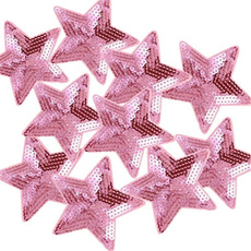 pink, Polyester, Star, starirononpatche